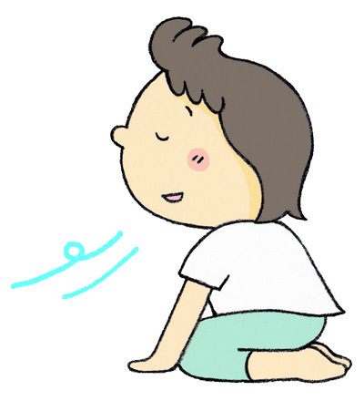 涼しさを感じる人