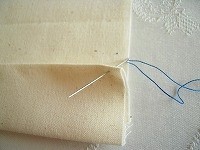 作業服_裾上げ_まつり縫い1