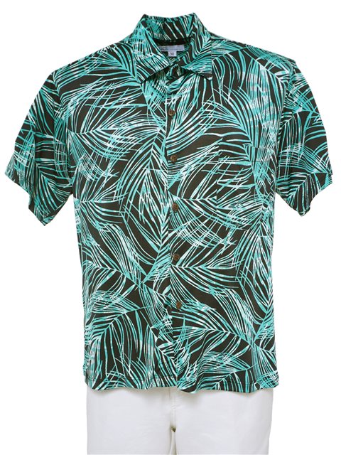 アロハ_シャツ_ブランド_イオラニ緑