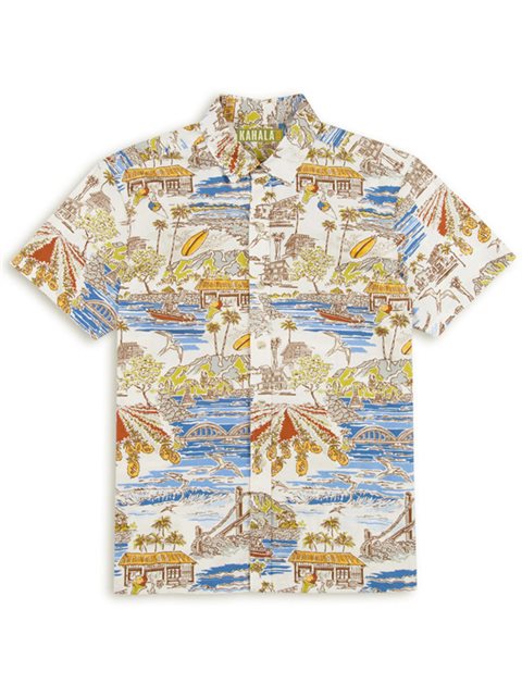 アロハ_シャツ_ブランド_カハラオフホワイト