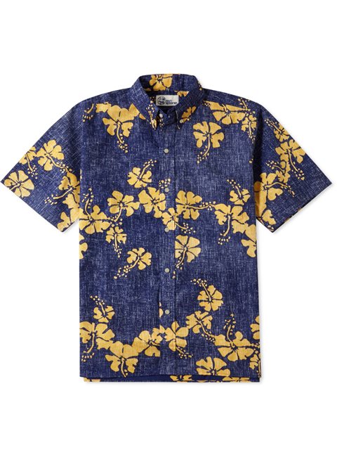 アロハ_シャツ_ブランド_レインスプーナーネイビー