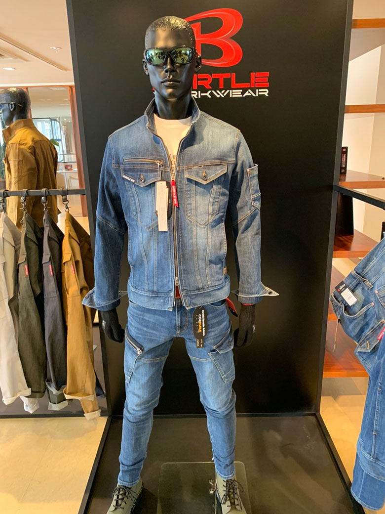 ズボン：バートル5002デニムカーゴパンツ（インディゴ）