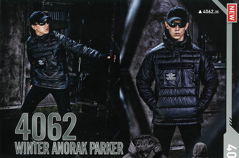 バートル4062防寒アノラックパーカ（ブラック）