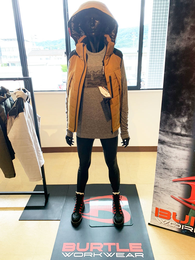 バートル5274防寒ベスト（アーバンブラウン）全体