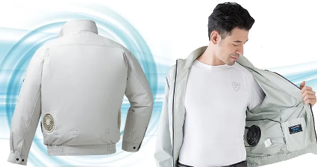 ファン付き作業着の涼しさアップ