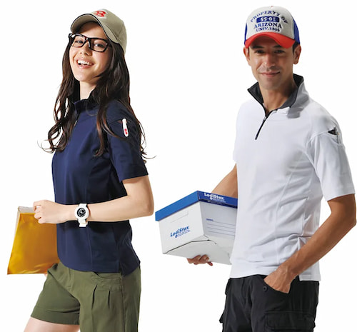 半袖ジップシャツもある？