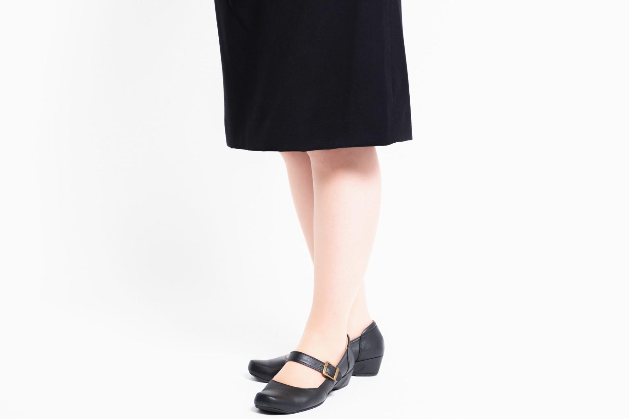 長めのロングスカート丈